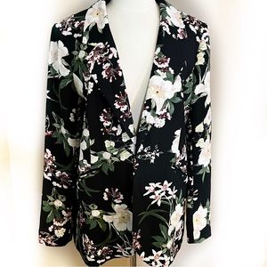 JASMINE & JULIANA open floral blazer size large
